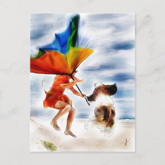 moedig optreden briefkaart (Voorkant)