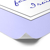 Moedig Promise Scripting Isaiah Bluebird Garden aa Poster (Hoek)