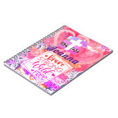 Moedig Sterk Wild Vrij Cross Spiral Notebook Notitieboek (Linkerzijde)