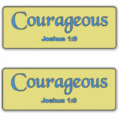 moedig sticker (Voorkant)