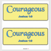 moedig sticker (Vel)