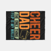 Moedig Vader Aan Het Enige Dat Ik Omkeer Is Mijn P Fleece Deken (Voorkant (Horizontaal))