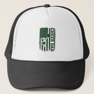 Moedig Vader Amerikaanse Vlag Vintage Vector Ontwe Trucker Pet