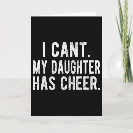 Moedig Vader Dochter Cheerleading Vaderdag Cheer Kaart (Voorkant)