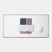 Moedig Vader Patriottische Amerikaanse Vlag Vector Bureaumat (Keyboard & Muis)