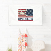 Moedig Vader Patriottische Amerikaanse Vlag Vector Spandoek (Insitu)