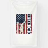 Moedig Vader Patriottische Amerikaanse Vlag Vector Spandoek (Verticaal)