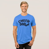 Moedig Vader, Vaderdag aan Tri-Blend Shirt (Voorkant volledig)