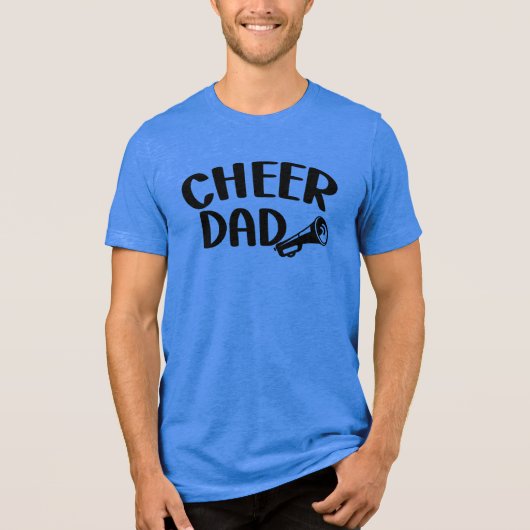 Moedig Vader, Vaderdag aan Tri-Blend Shirt (Voorkant)