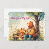 Moedig, vriendelijk en grappig - oprechte Vaderdag Feestdagenkaart (Voorkant / Achterkant)