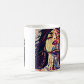 moedige Abstracte vrouw Koffiemok (Voorkant rechts)