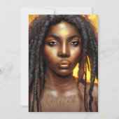 Moedige Afro-Amerikaanse Kunst Inlijstbare Kaart (Voorkant)