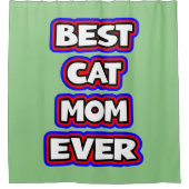 Moedige beste kattenmoeder ooit grappige huisdiere douchegordijn (Voorkant)