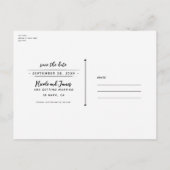 Moedige Bloemen Betoverde Bloemige Save the Date Aankondigingskaart (Achterkant)