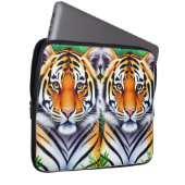 Moedige Botanische Tijgerwelp Laptop Sleeve (Voorkant Rechts)