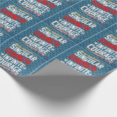 Moedige citaten om grenzeloze moed te ontsteken cadeaupapier (Hoek)