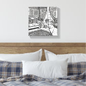 Moedige en gemakkelijke kat #1 canvas afdruk (Insitu (Slaapkamer))