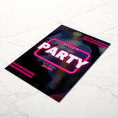 Moedige en heldere verjaardag uitnodiging | Plezie (Gedraaid)