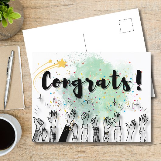 Moedige en leuke congratulatie viering briefkaart