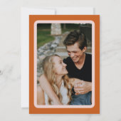 Moedige en moderne bruiloft save the date (Achterkant)