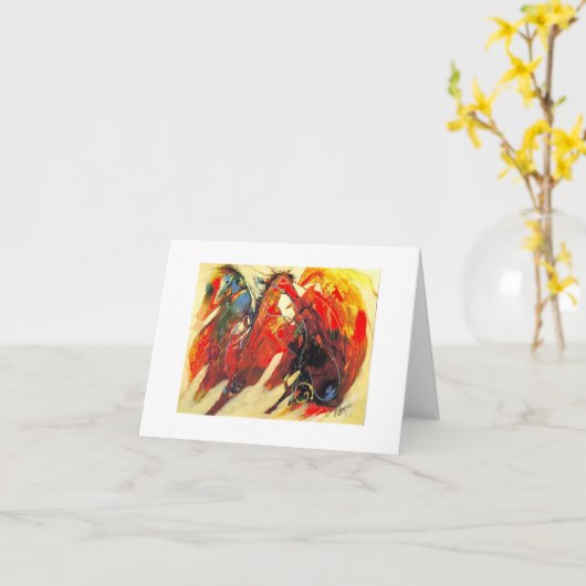 Moedige Geesten Kaart (Gele Bloem)