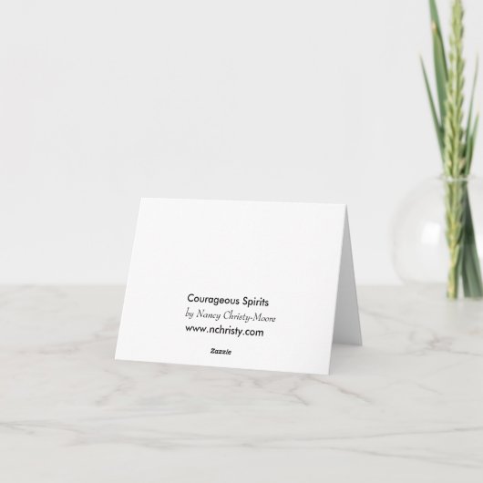 Moedige Geesten Kaart (Achterkant)