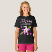 MOEDIGE GYMNAST GEPERSONALISEERD T-SHIRT (Voorkant volledig)