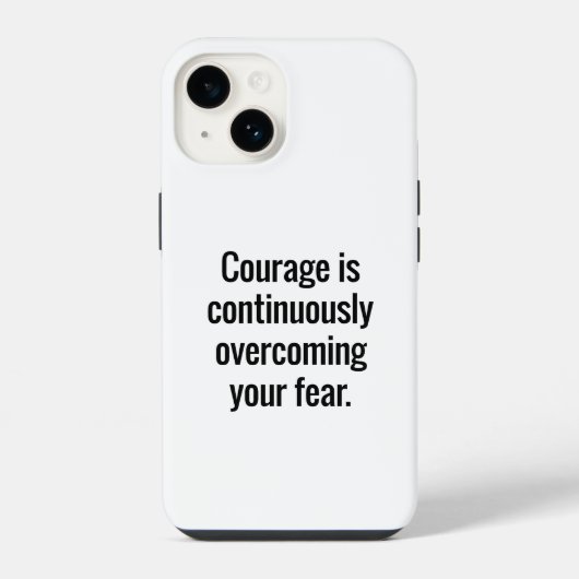 Moedige iPhone Hoes Hoesje (Achterkant)