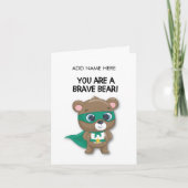 Moedige kaart voor kind in het ziekenhuis (Voorkant)