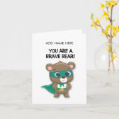 Moedige kaart voor kind in het ziekenhuis (Gele Bloem)