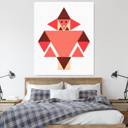 moedige kapitein canvas afdruk (Insitu (Slaapkamer))