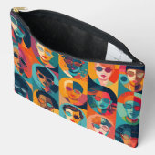 Moedige, kleurrijke gezichten die individualiteit  etui (Open)