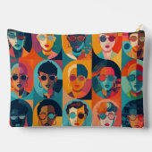 Moedige, kleurrijke gezichten die individualiteit  etui (Achterkant)