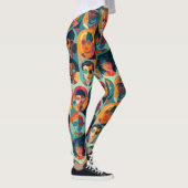 Moedige, kleurrijke gezichten die individualiteit leggings (Rechts)
