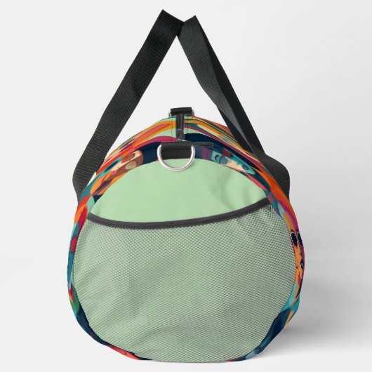 Moedige, kleurrijke gezichten die individualiteit  plunjezak (Rechts)