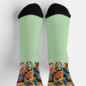 Moedige, kleurrijke gezichten die individualiteit  sokken (Top)