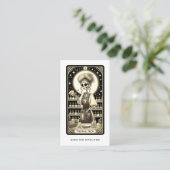 Moedige Nagel Tech Tarotkaart Visitekaartje (Staand voorkant)