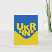 moedige oekraïense oorlogsmonument Kaart (Voorkant)