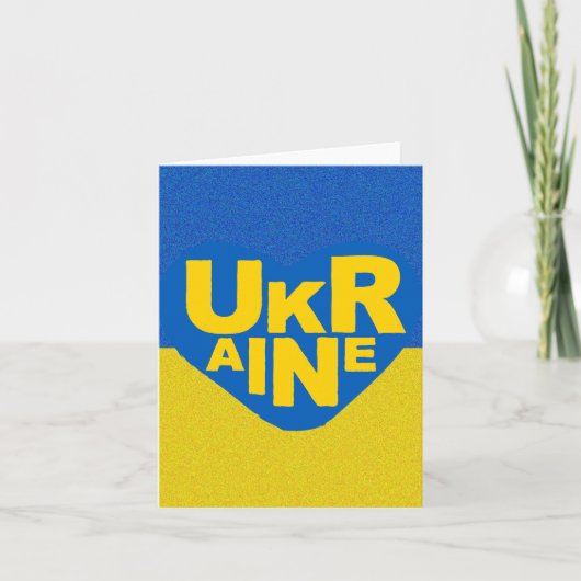 moedige oekraïense oorlogsmonument Kaart (Voorkant)