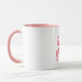 Moedige Roze Meisjeskracht Mok (Links)