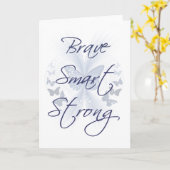 Moedige Slimme Sterk Kaart (Gele Bloem)