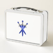 Moedige stemming kids Metalen lunchbox (Achterkant)