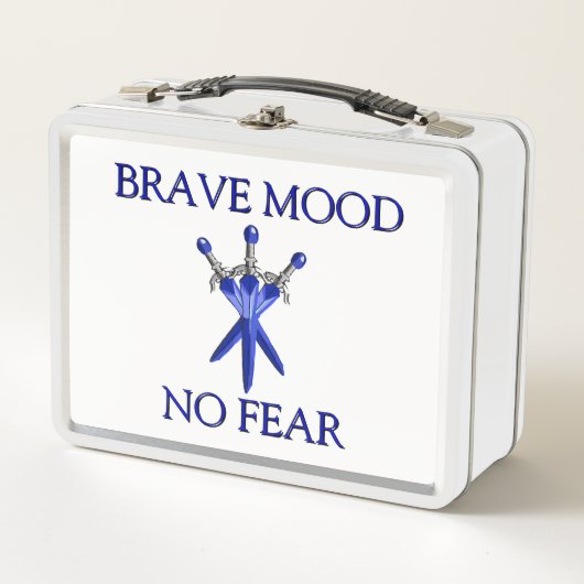 Moedige stemming kids Metalen lunchbox (Voorkant)