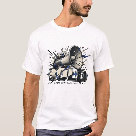 Moedige Stijging Bloei Onverschrokken Vertrouwen V T-shirt (Voorkant)