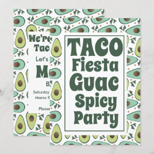 Moedige Taco Feest Verjaardagsfeest voor Volwassen Kaart