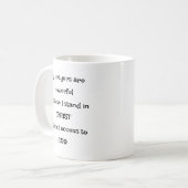 Moedige toegang tot God door gebedsbeker Koffiemok (Voorkant links)