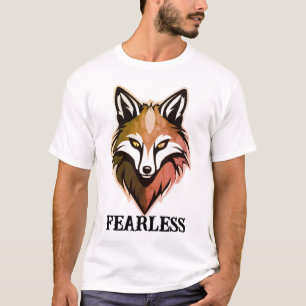 Moedige Wolf Slogan T-Shirt – Freefit Klassiek Kat
