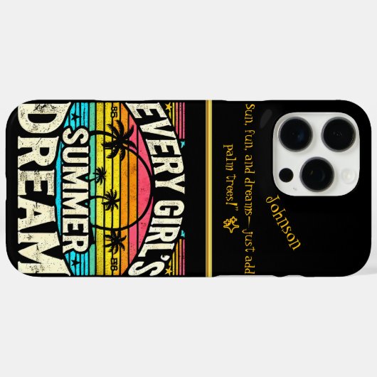 Moedige zomerdroom Case-Mate iPhone case (Achterkant (horizontaal))