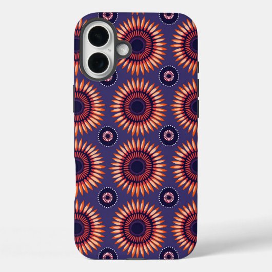 Moedige Zuid-Afrikaanse Shweshwe geïnspireerd Case-Mate iPhone Case (Achterkant)