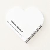 MOEDIGHEID MET EEN SPATJE SASSINESS hartvormig Notitieboek (Achterkant)